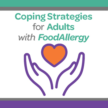 Coping Strategies for Adults with Food AllergyÂ with hands with heart