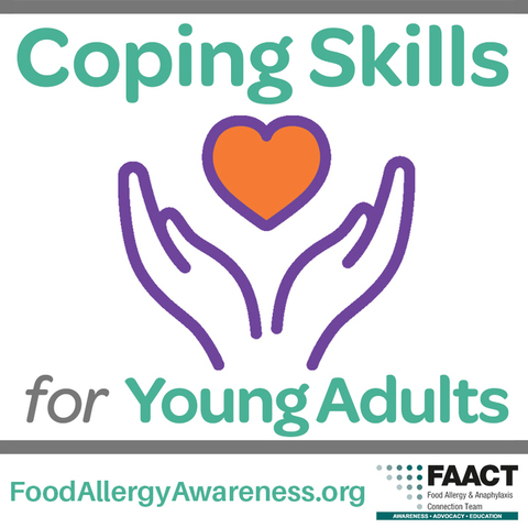 "Coping Skills for Young Adults" hands with heart