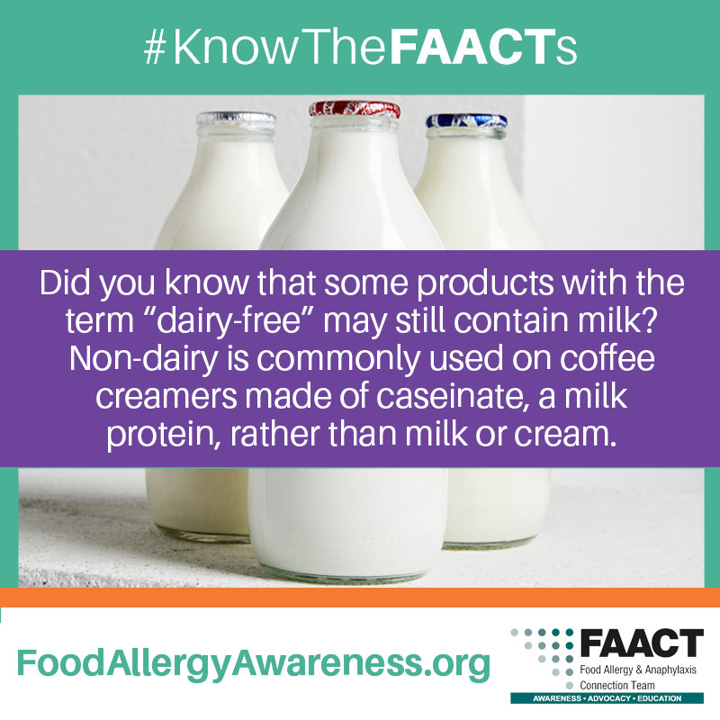 Food Allergy &amp; Anaphylaxis - Food Allergens - Milk | FAACT